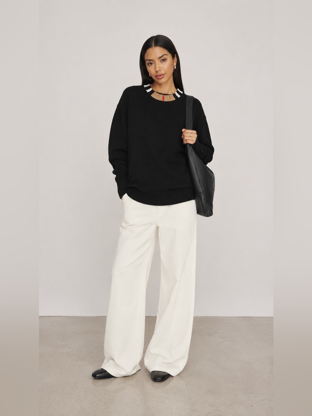 Burberry Icon Stripe cashmere sweater Black S
